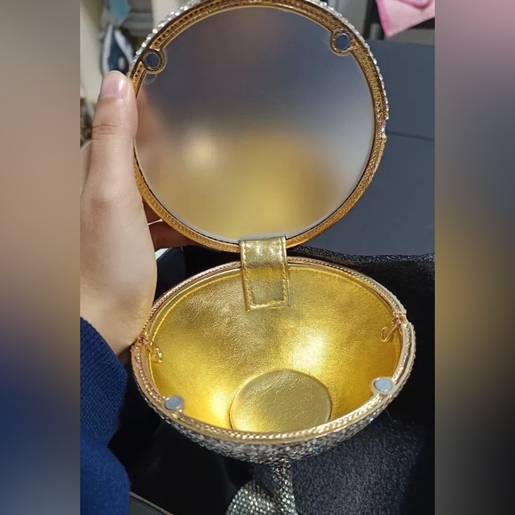 Silver & Gold Martini Glass Clutch - Picture 2 of 2